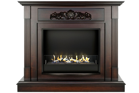 Биокамин в портале Firezo Madrid Махагон коричневый антик